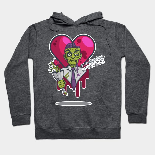 Zombie Valentine Hoodie by msharris22